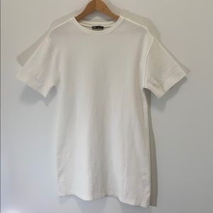 Zara white tshirt dress